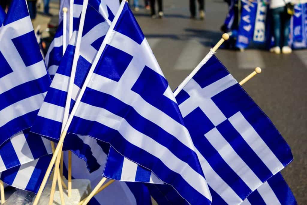 banderas de grecia