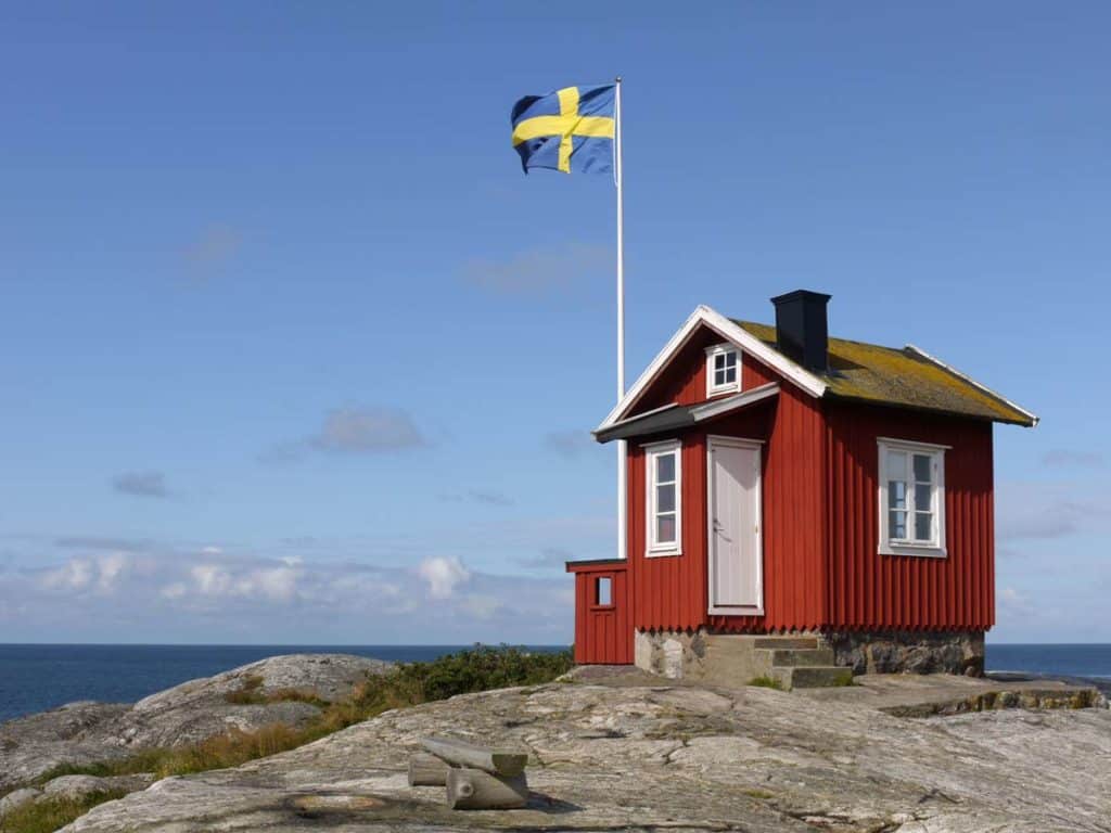 foto bandera de suecia