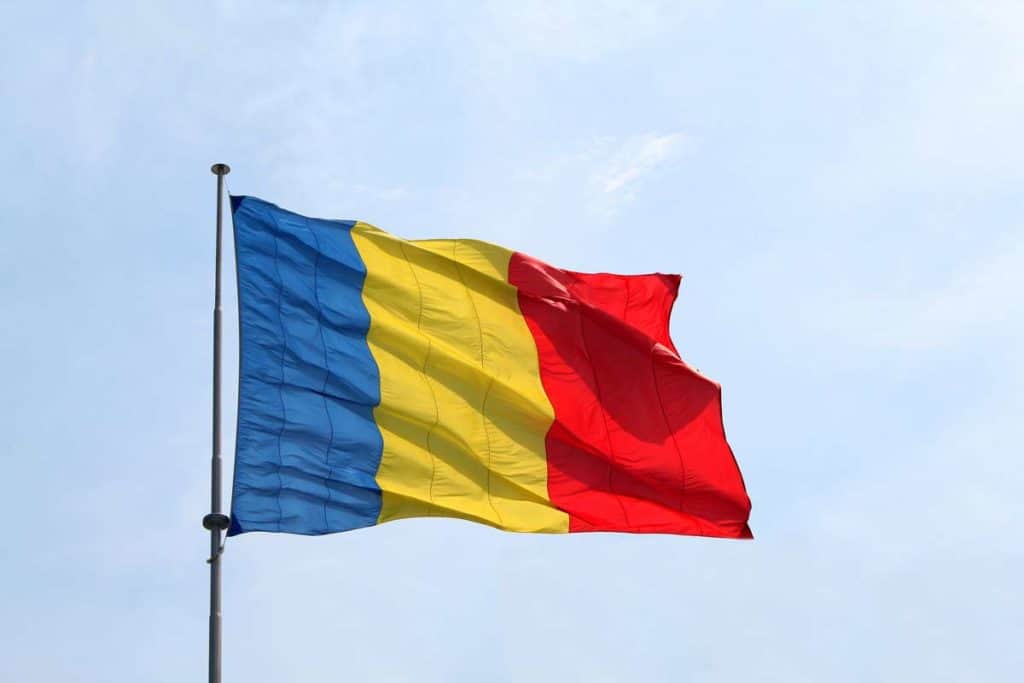 Bandera de Rumania actual